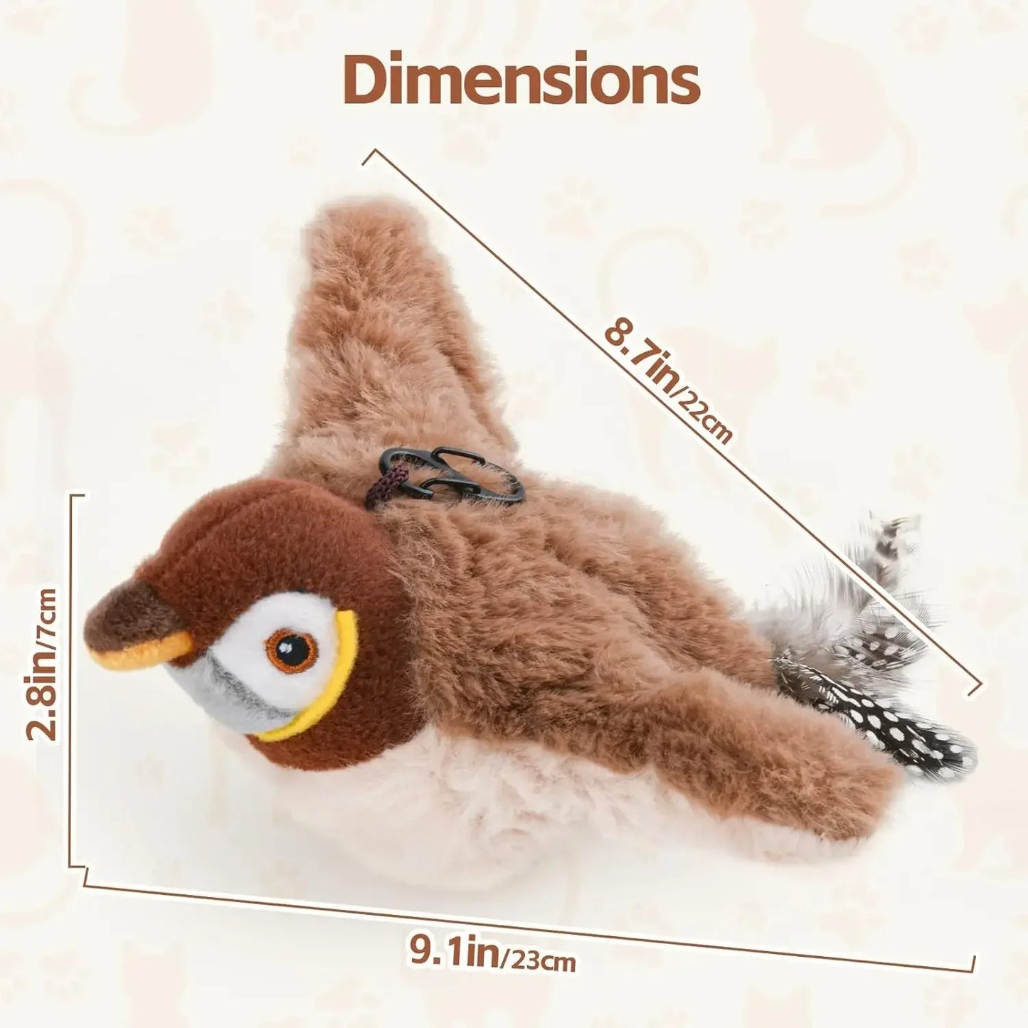 Chirping Flapping Bird For Cats