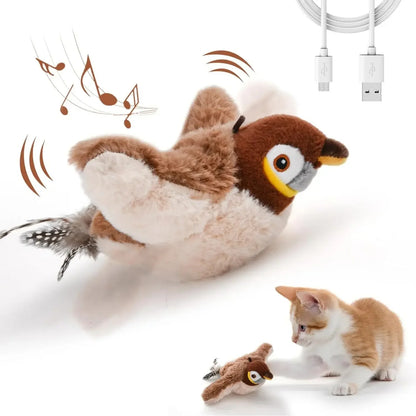 Chirping Flapping Bird For Cats