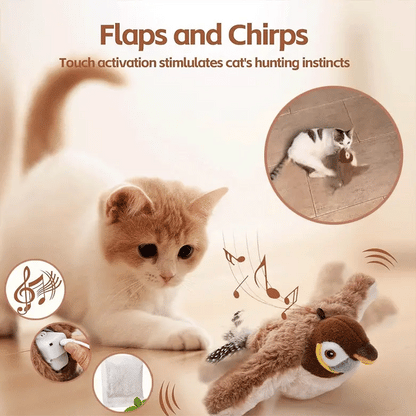 Chirping Flapping Bird For Cats